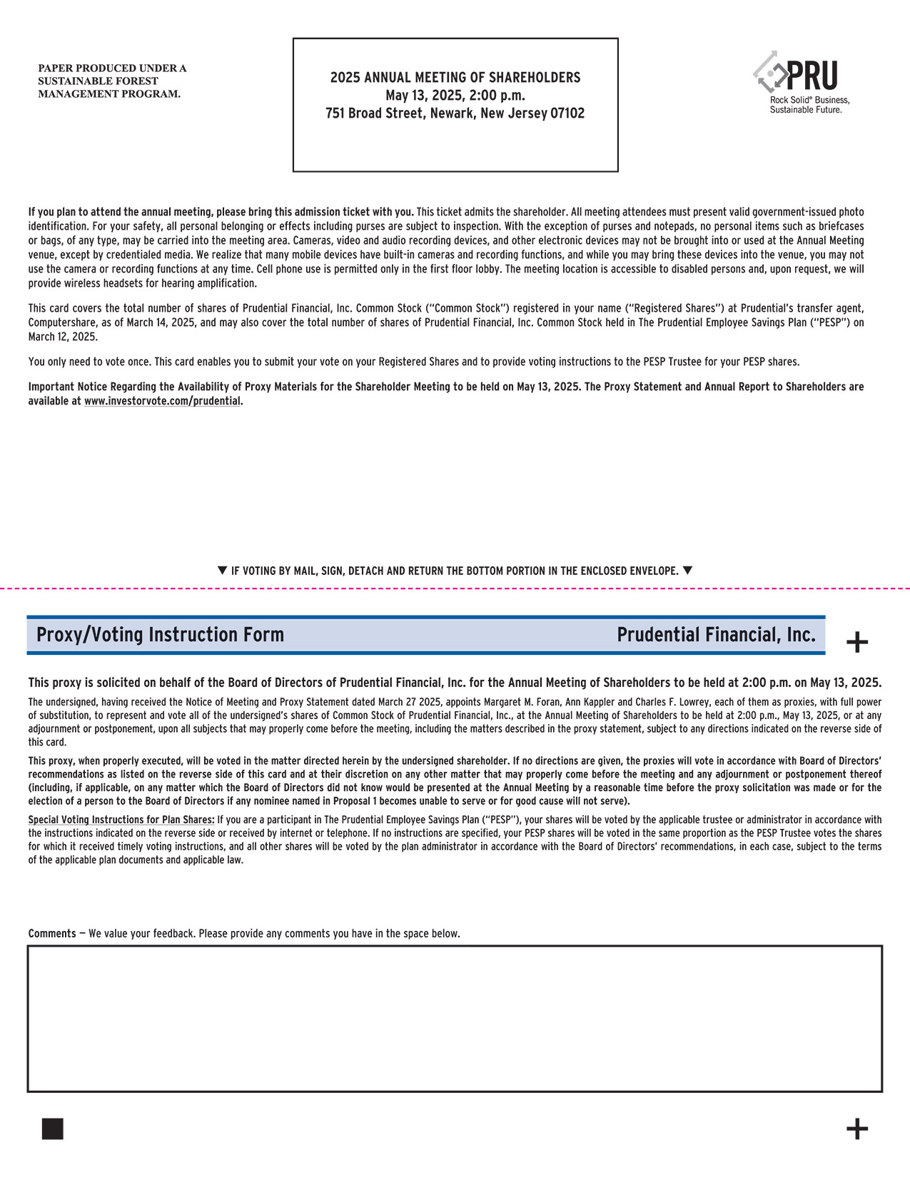 [MISSING IMAGE: px_prudential25commonpg02-4c.jpg]